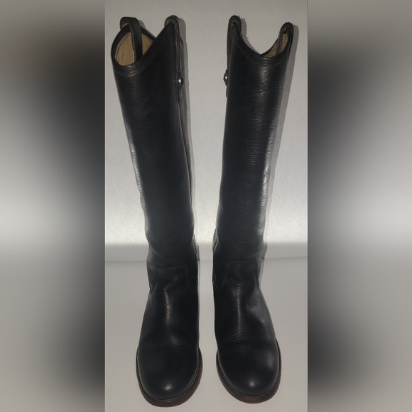 FRYE Boots ~Melissa Double Sole Tall Equestrian Leather Western Riding Boot - Picture 5 of 6